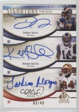 2009 SP Signature Edition Trios 3/49 Donnie Avery Keenan Burton #T-ABM Auto b6s