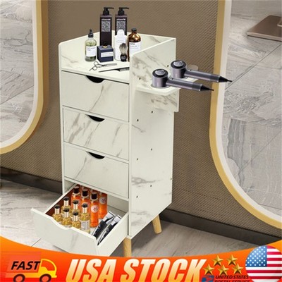 Salon Storage Cabinet Hair Styling Barber Station beauty shop Cabinet 4 Drawers