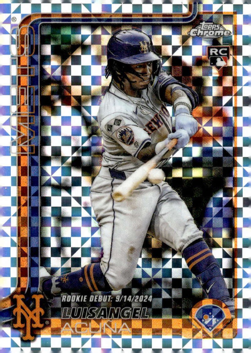 LUISANGEL ACUNA RC 2025 Topps Chrome Update X-Fractor #USC53 ROOKIE Me ID:157407