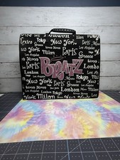 2003 MGA Bratz World Tour Travel Fashion Doll Carrying Case Black Bag