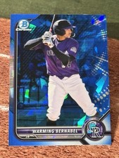 2022 Bowman Draft Chrome Sapphire Edition #BDC-179 Warming Bernabel Prospect