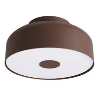 Deckenlampe Blendarm Stahl Braun E27 Wohnzimmer Ø 30 Cm Rund Deckenleuchte BüRo