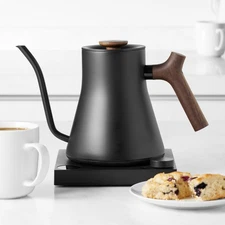 Fellow Stagg EKG Pro Electric Kettle Matte Black with Walnut Handle Accents