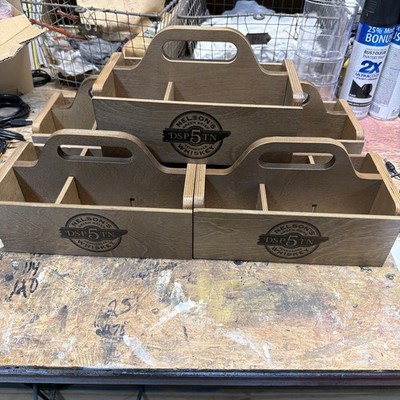 Condiment Caddy Wooden Green Brier Tennessee Whiskey
