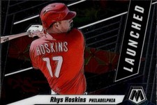 2021 Panini Mosaic Launched #L5 Rhys Hoskins Philadelphia Phillies