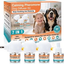 Dog Calming Pheromones Diffuser to Calm Pet 7 in 1 Advanced Kit Appeasing Pherom