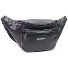 BALENCIAGA Explorer Belt Pack Black Calf Leather Fanny Bag
