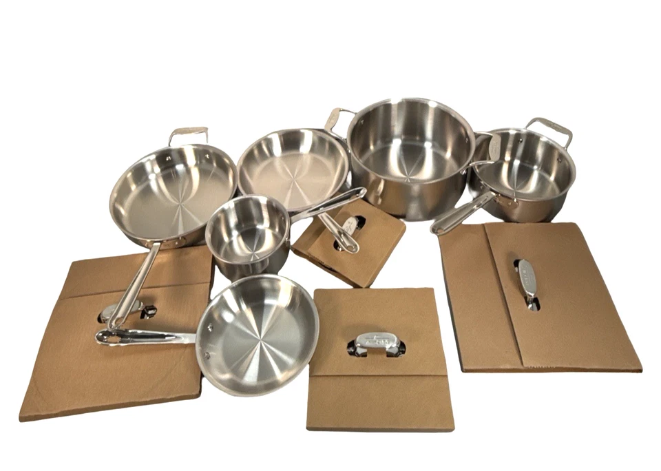 Conjunto de panelas All-Clad D5 aço inoxidável, 10 peças, aço inoxidável - Imagem 2 de 4