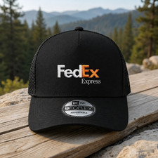Fedex Express Embroidered Logo Trucker Hat Ad...