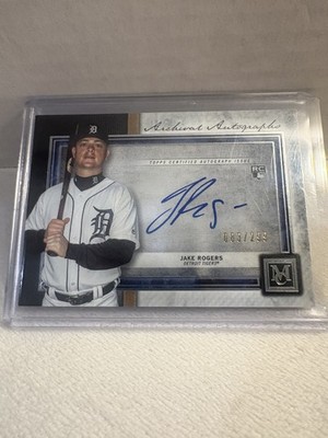 2020 TOPPS MUSEUM COLLECTION BASEBALL #AAJR JAKE ROGERS RC AUTO /299