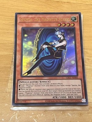 Yugioh Asian English CR11-AE081 Spenta, the Magistus Sealer Ultra rare NM