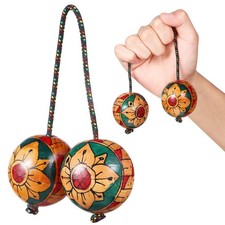 2Pcs African Rhythm Shakers Wood Aslatua shakers Kashaka Instruments Asalato ...