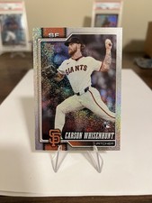 2026 Topps Series 1 Carson Whisenhunt #184 Sand Glitter San Francisco Giants RC