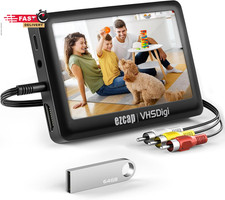 VHS to Digital Converter, Video to Digital Converter 3.0 Third Generation , Cap