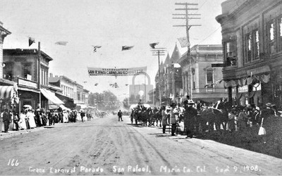 Grand Carnival Parade Marin County San Rafael California CA - Reprint