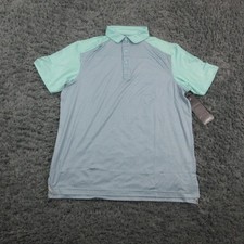 Head Golf Polo Shirt Mens Small Blue Performance Stretch Moisture Wicking NWT