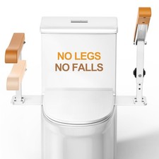Simple Project 15.7" Toilet Safety Rails for Seniors, Flipped 90Adjust Heigh Toi