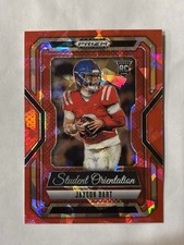 2025 Prizm Draft Picks - Student Orientation Jaxson Dart #9 Red Ice Prizm (RC)