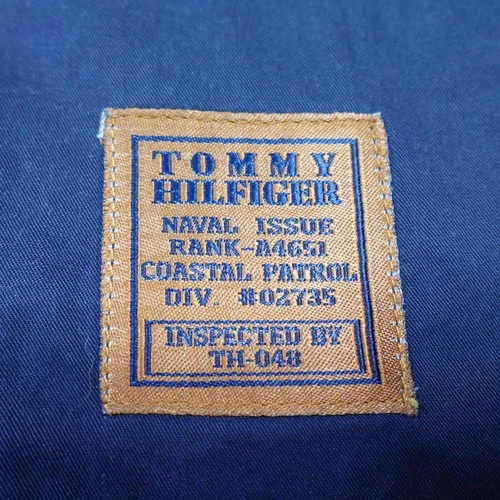 Vintage Tommy Hilfiger Shirt Mens Large Navy Coastal Navigator 48 Nautical 90s image 8