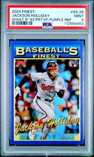 2024 Topps Finest Rookies /125 Purple Refractor #93-25 Jackson Holliday RC PSA 9