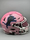 Barry Sanders Signed Pink Hydro Full Size Detroit Lions Helmet w/ Insc. BECKETT