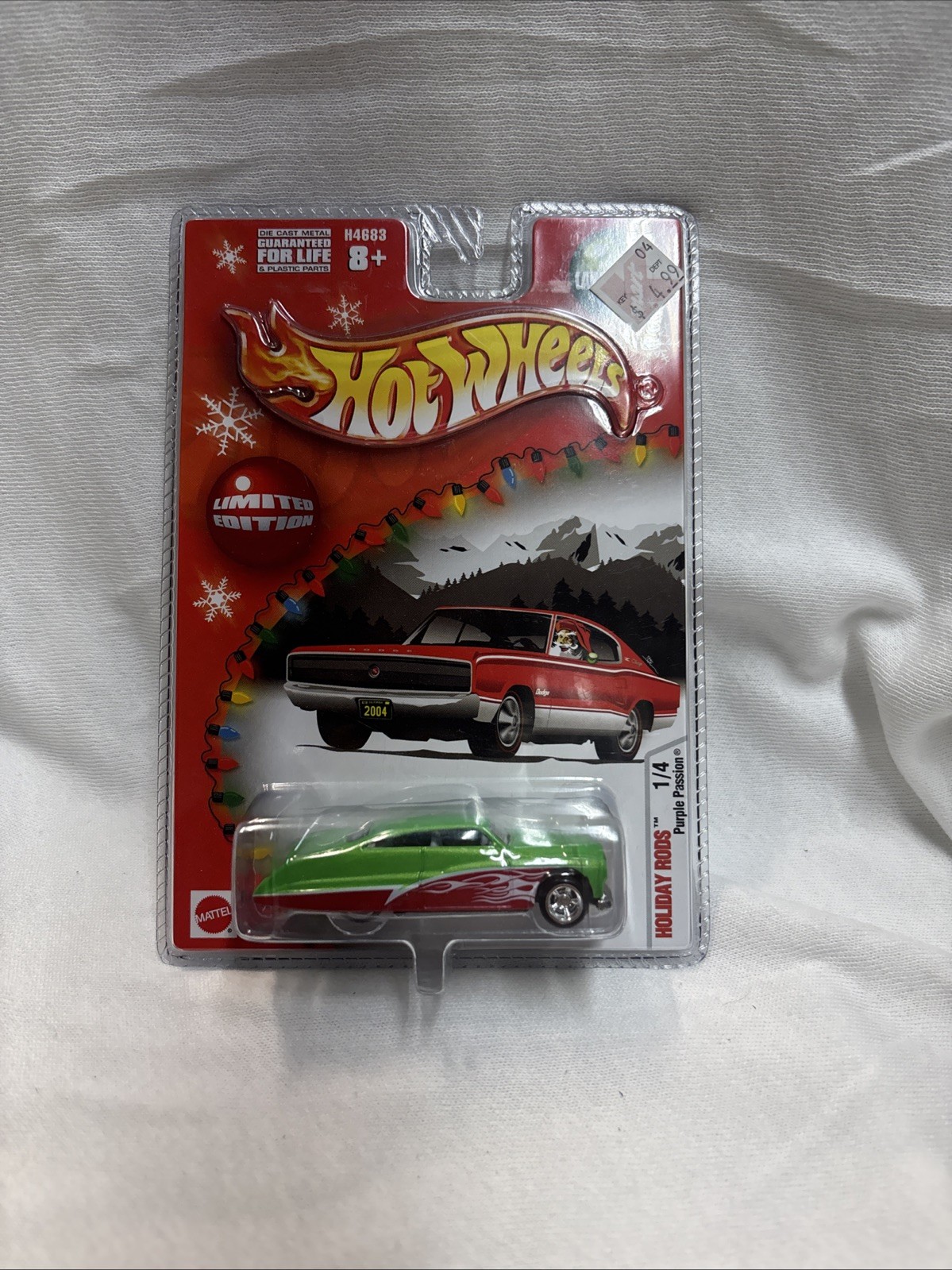 2004 Hot Wheels Purple Passion Larry Wood Green Red Hot Rod Flames