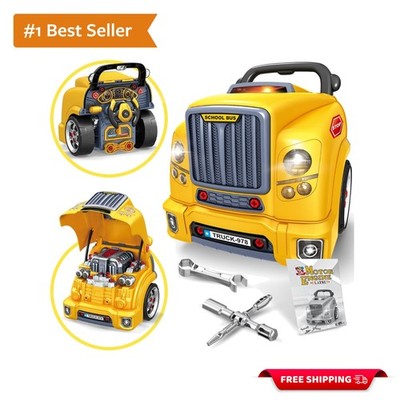 Interactive Motor Engine Build & Repair Toy - Includes Tools & Realistic Sounds