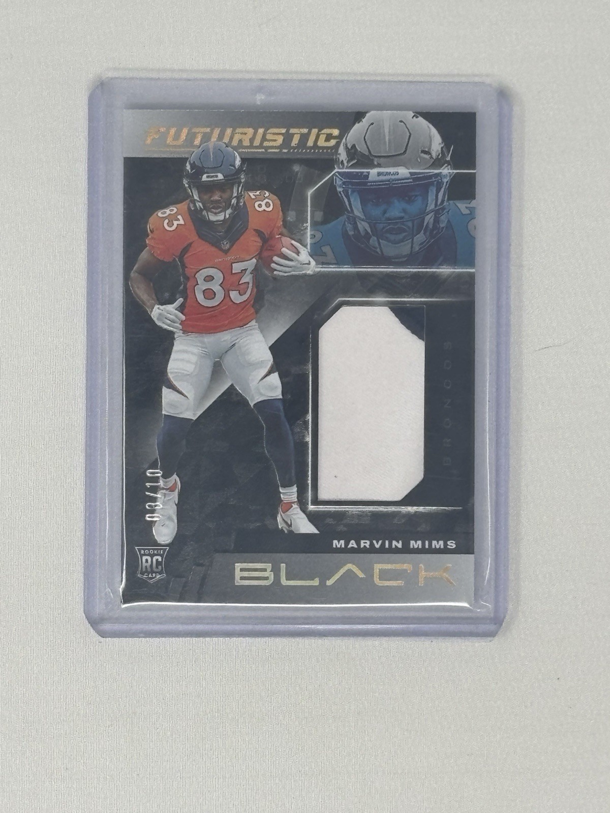 Marvin Mims Panini Black Futuristic Relics #FUT24 Base