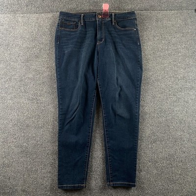 Nine West Cigarette High Rise Skinny Blue Jeans Womans Size 12P