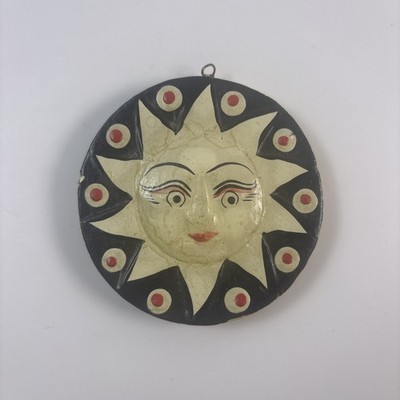 Celestial Sun & Moon Eclipse double sided wall hanging Piece painted 3 