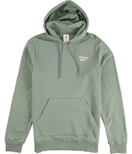 Reebok Mens Identity Over The Head Hoodie Sweatshirt, Green, Medium