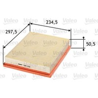 1X Luftfilter Valeo 585291 Passend FüR Opel Saab Vauxhall Cadillac