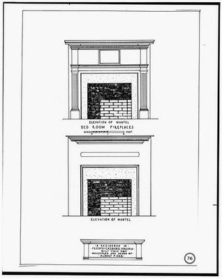 Photo:8. ELEVATIONS TWO MANTELS - Dixon-Maury House, 214 Caroline Street,