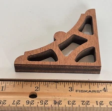 Lot of 5 pcs Wood Shelf Bracket Support Mini Brace Triangle 2.5"x2.5 Inch Wooden