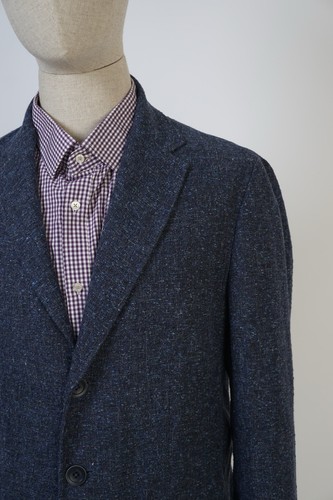 Herno Blue Tweed Blazer Made in Italy Size 50 – Unlined, Great Condition - Picture 4 of 21