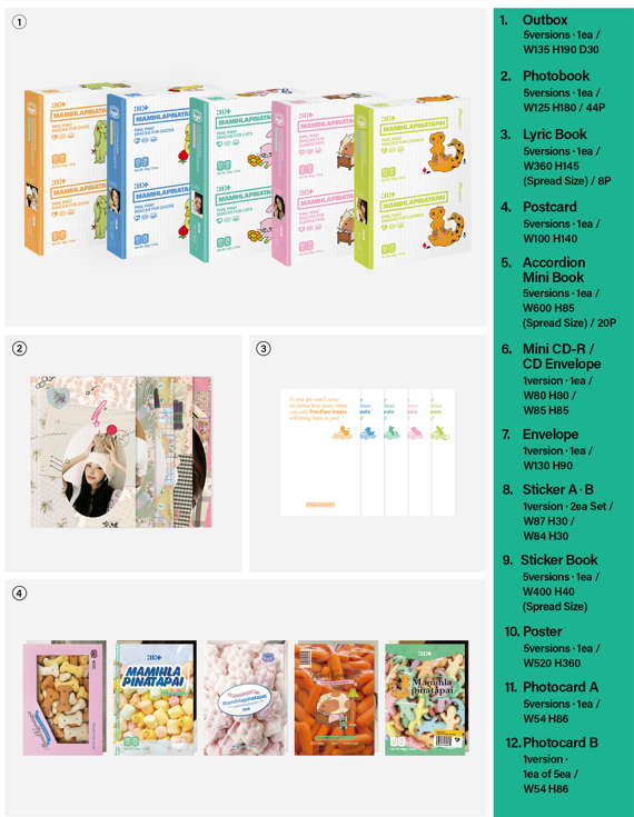 ILLIT MAMIHLAPINATAPAI 4th Mini Album PAW PAW Ver (Member
