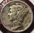 1936 - S - Mercury Dime