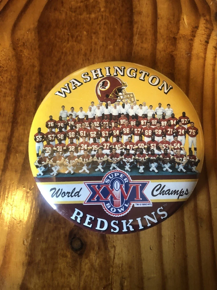 Vintage 1988 Washington Redskins solid brass Belt buckle - Image 4 of 4