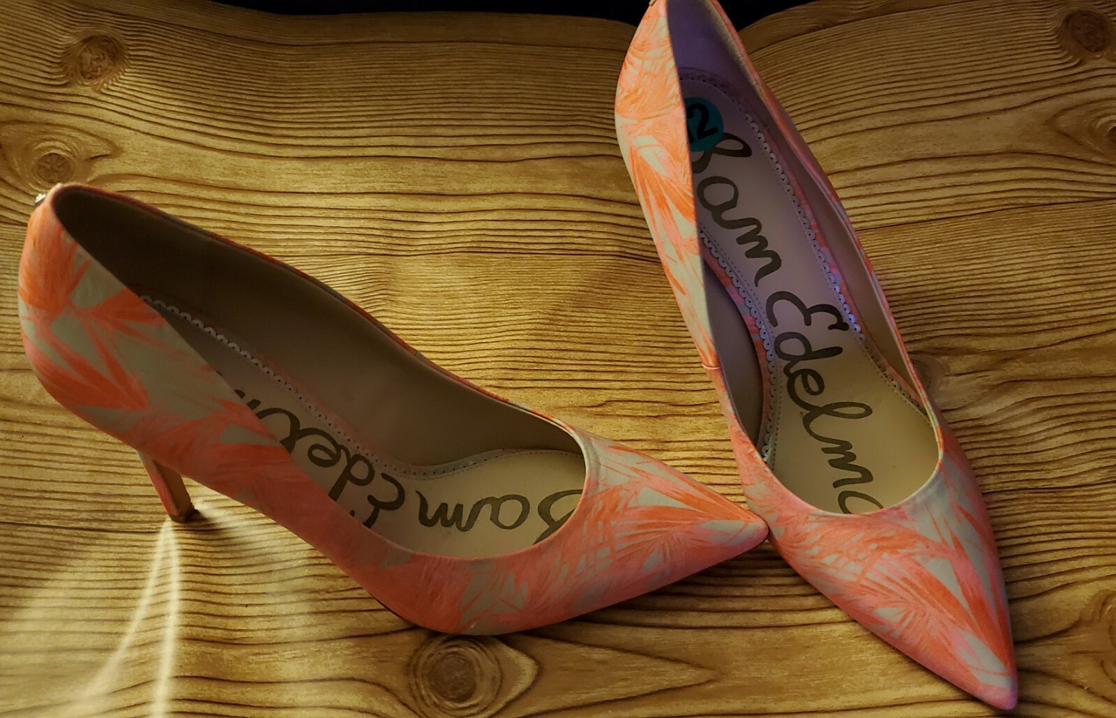 orange heels size 12