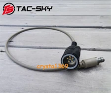 STOCK Compatible with INVISIO V60 to PRC 152 6 PIN PTT Adapter Cable White/Black