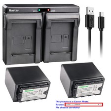 Kastar Battery Dual USB Charger for Panasonic VW-VBD58 VW-VBD78 VW-VBD98 Battery