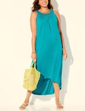 Swimsuits For All Plus Size Luxury Margarita High-Low Cover Up Dress Size 26/28