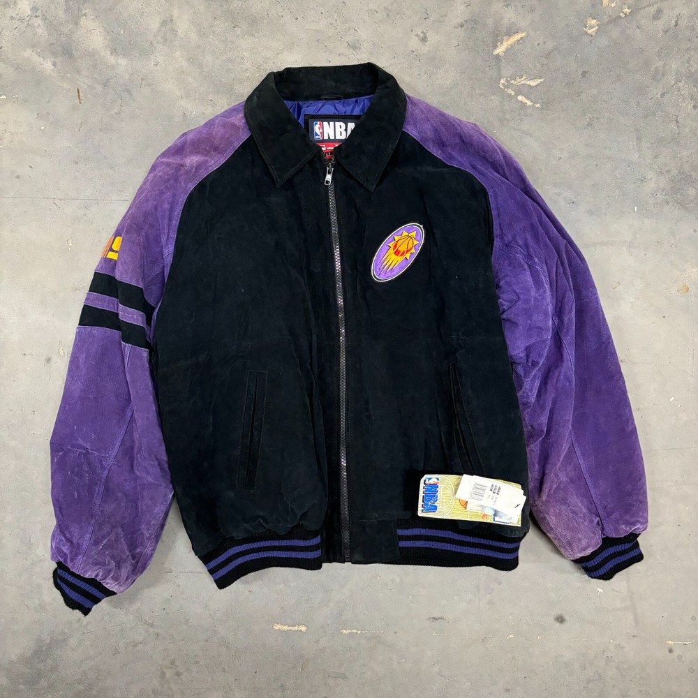 Vintage Phoenix Suns G-III Varsity Suede Jacket Mens XXL NWT Rare Collectible  
