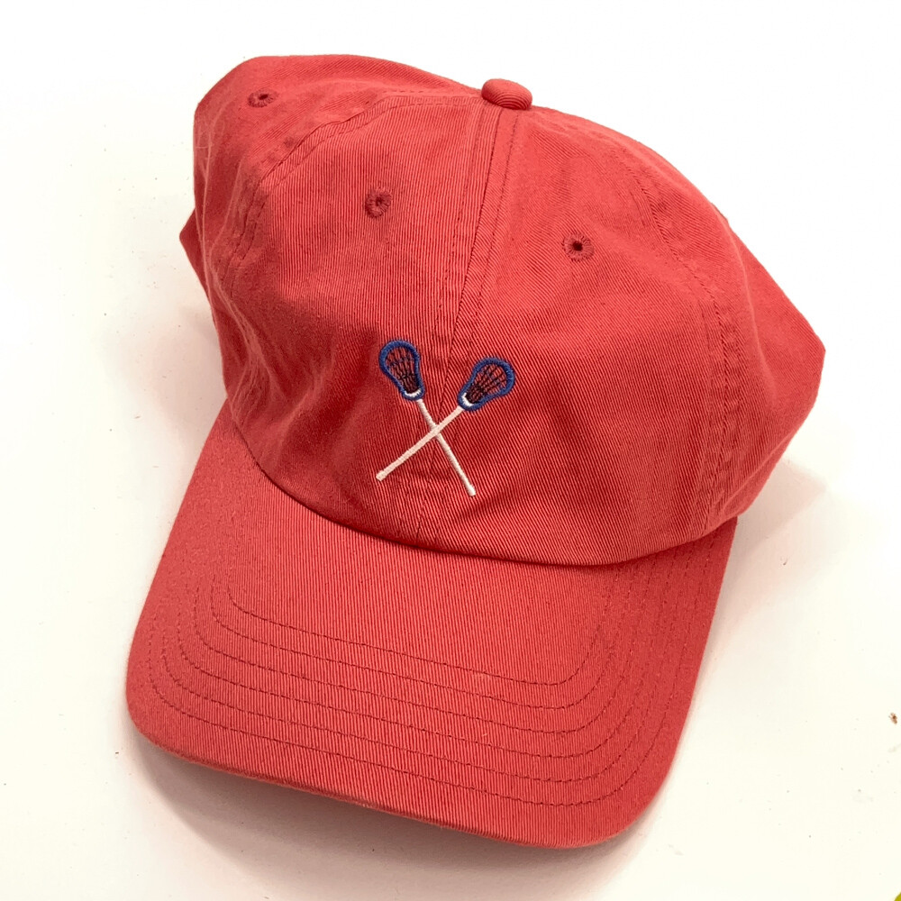 Lacrosse Vineyard Vines Salmon Pink Cotton Dad Cap