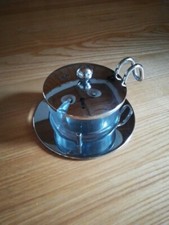 Parmesandose 3-tlg. Parmesanglas Marmeladendose Zuckerdose Edelstahl Glanz Glas