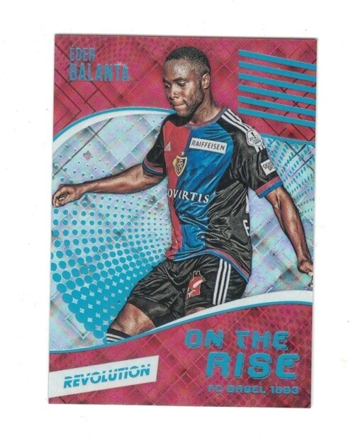 EDER BALANTA 2017 Panini Revolution COSMIC BLUE REFRACTOR #85/100 On The Rise