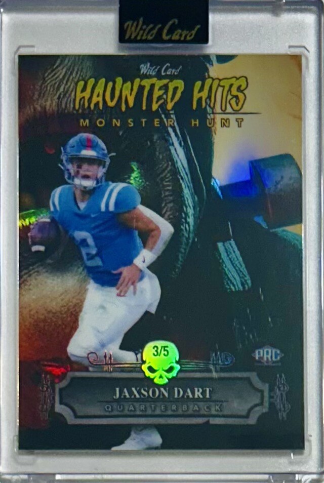 Jaxson Dart 2023 Wild Card Haunted Hits Monster Hunt 3/5