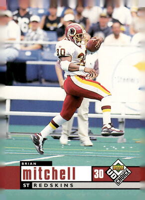 1998 UD Choice #431 Brian Mitchell Washington Redskins Football Card