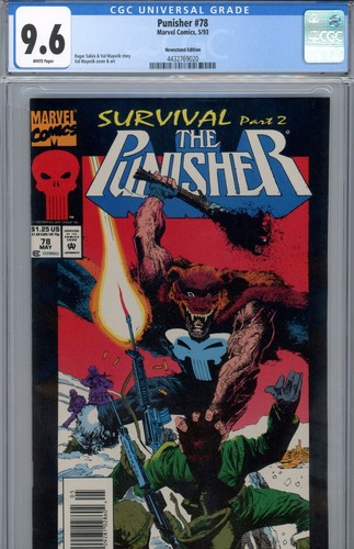 Punisher #78 (1993) Marvel CGC 9.6 White Newsstand Edition