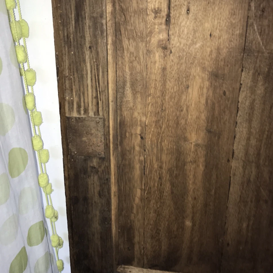 French Antique Carved Panel Door Solid Walnut Wood Urn Sea Creatures 25" x 25” - Image 4 of 4